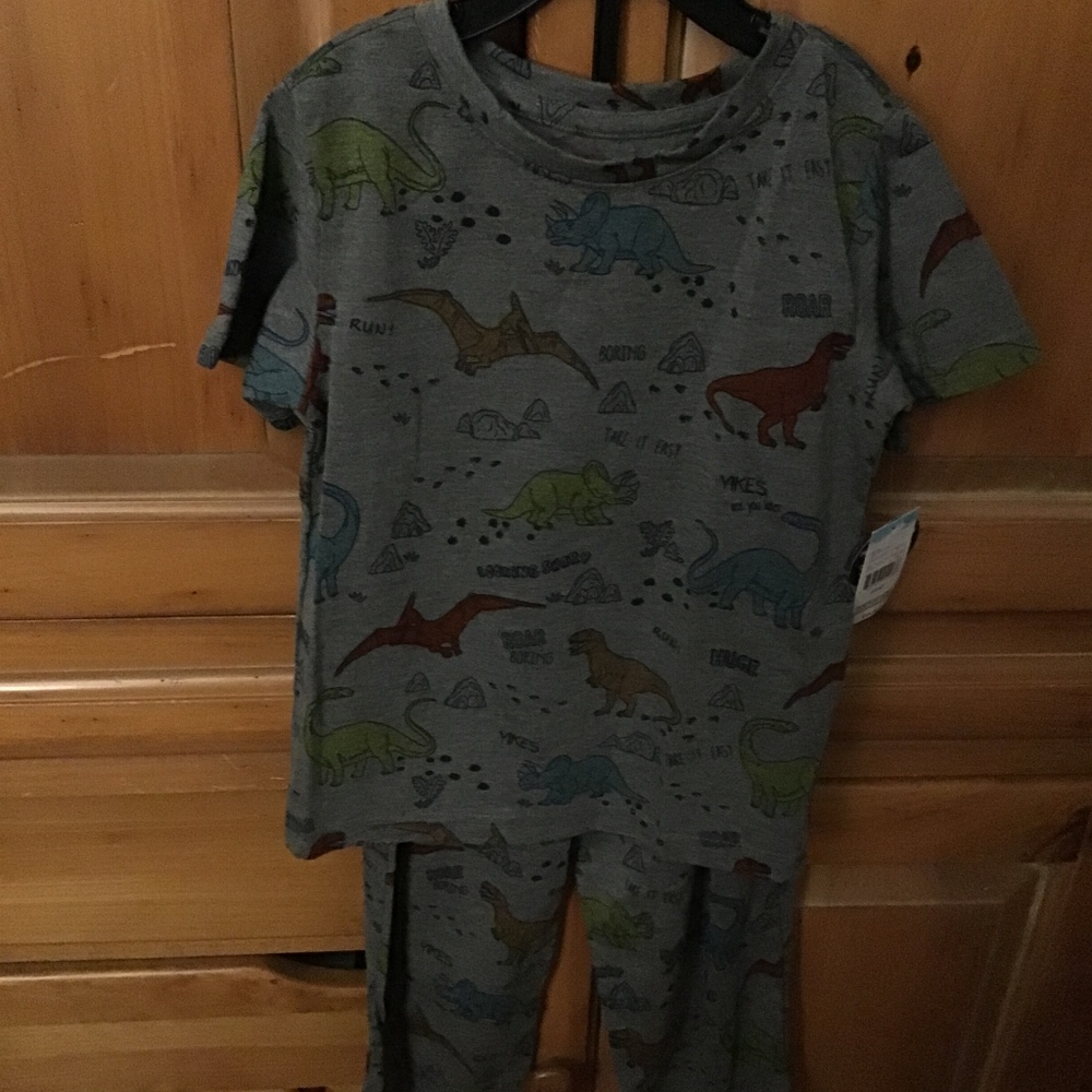 New boy’s dinosaur pajamas